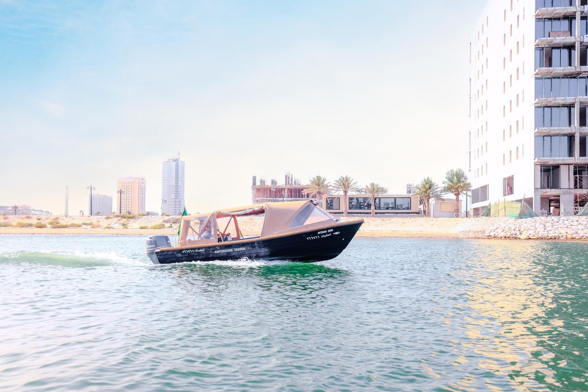 Small boat trip from (Earth and Space) in Golden Tulip
